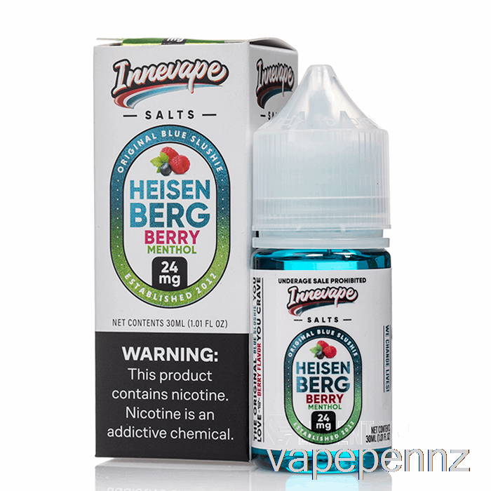 Heisenberg Berry Menthol - Innevape Salts - 30mL 50mg VAPE NZ